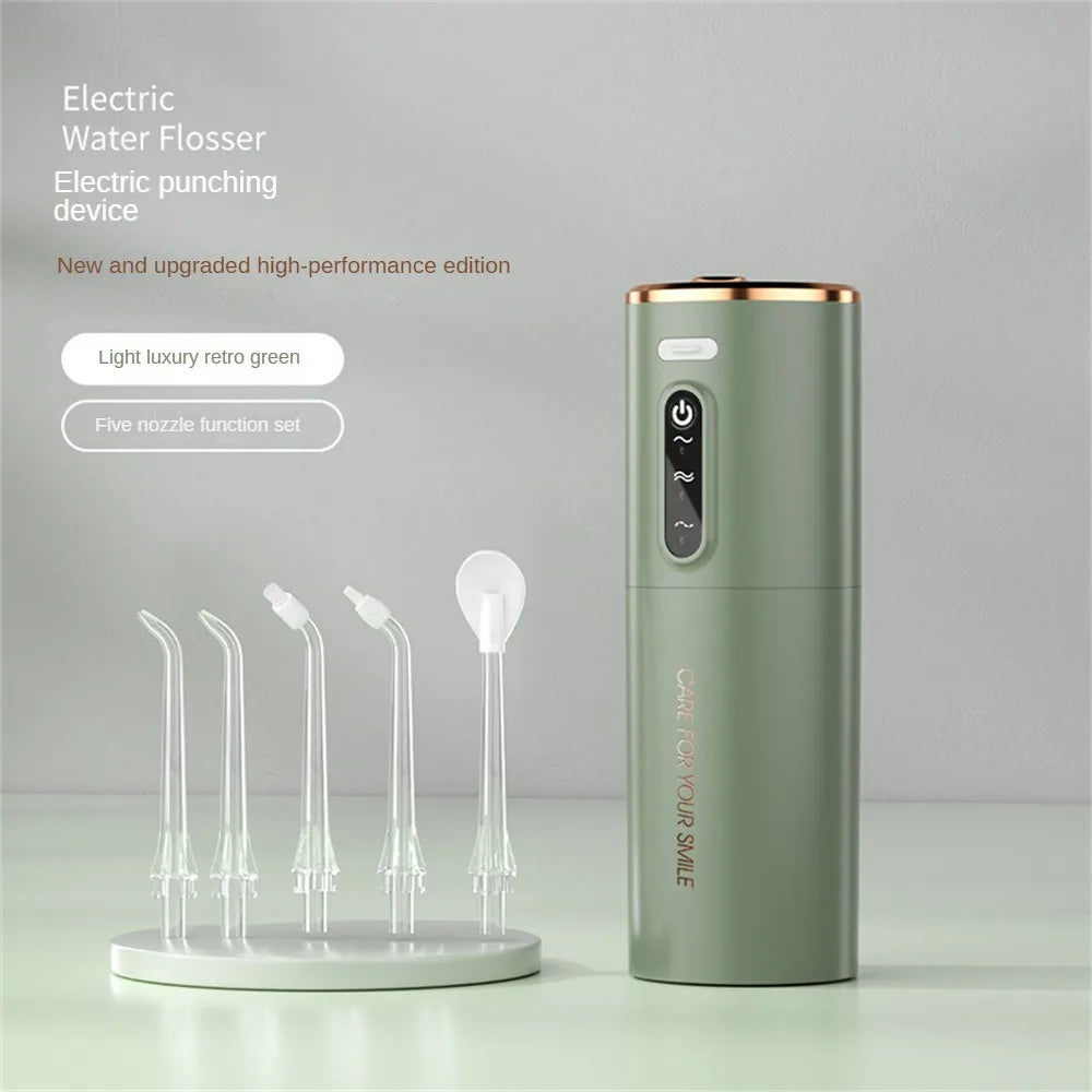 XIAOMI Oral Irrigator Portable IPX7 Waterproof Rechargeable Dental Water Flosser 3 Modes Teeth Cleaner 280ML Dental Water Jet
