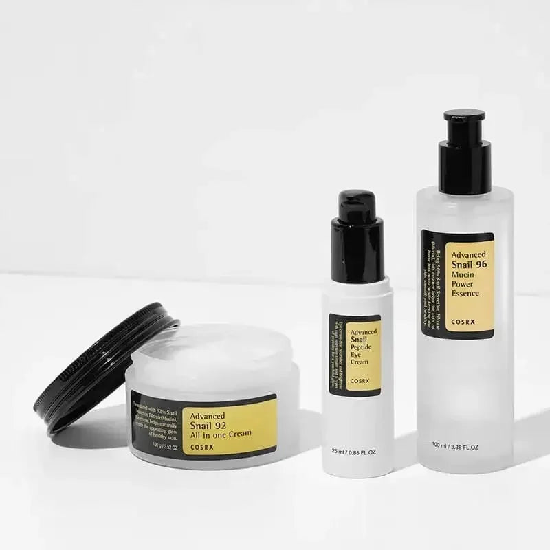 Advanced Snail Essence Skin Care Collagen 92 Face Cream Toner Cleanser SunScreen Sensitive skin Moisturizing Firming Smoothing