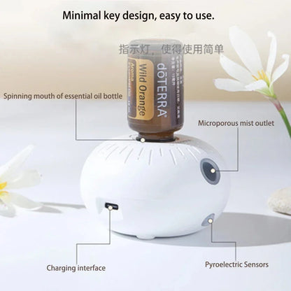 Aromatherapy Essential Oil Diffuser Waterless Scent Aroma Diffuser Mini Sprayer Humidifier For Room Fragrance Air Freshener