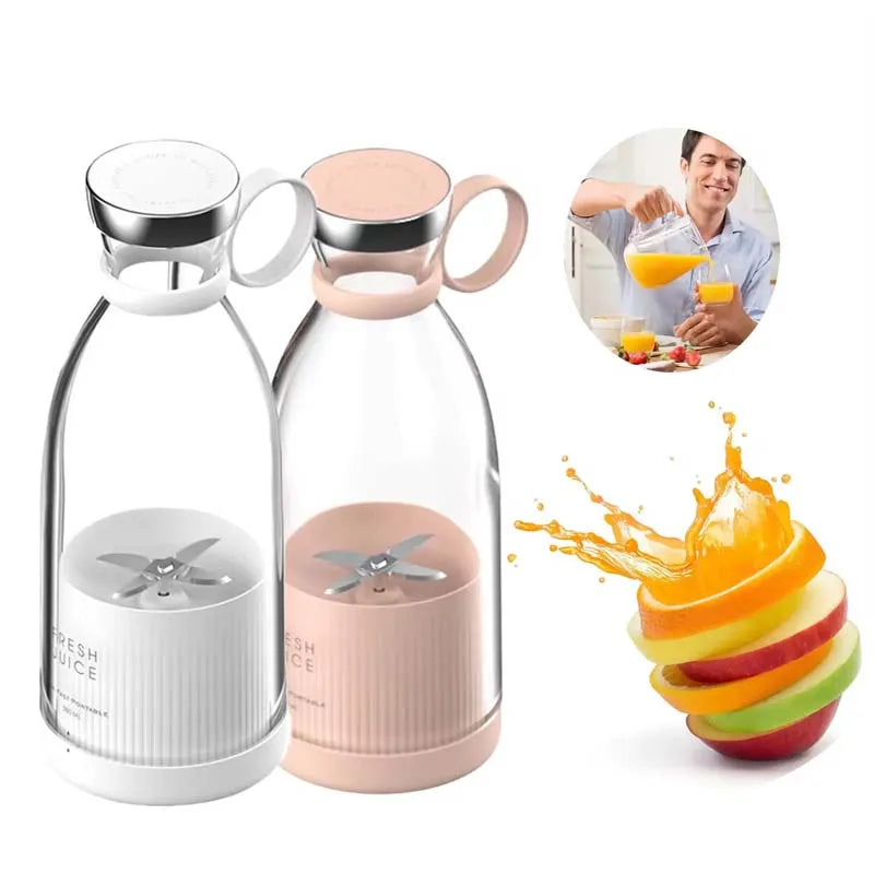 Portable Electric Smoothie Blender and Mini Travel Fruit Juicer Mixer USB Power Source for Busy On-the-Go Lifestyle