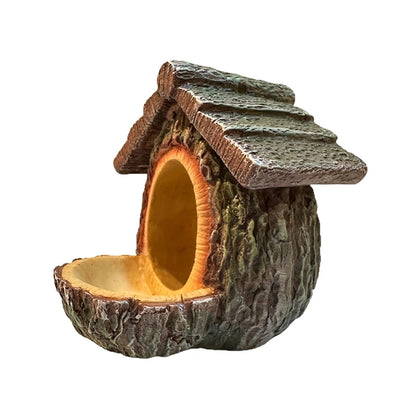 ♥Natural Bark Bird House – Weatherproof Hanging Bird Nest Feeder for Wild Birds & Garden Decoration