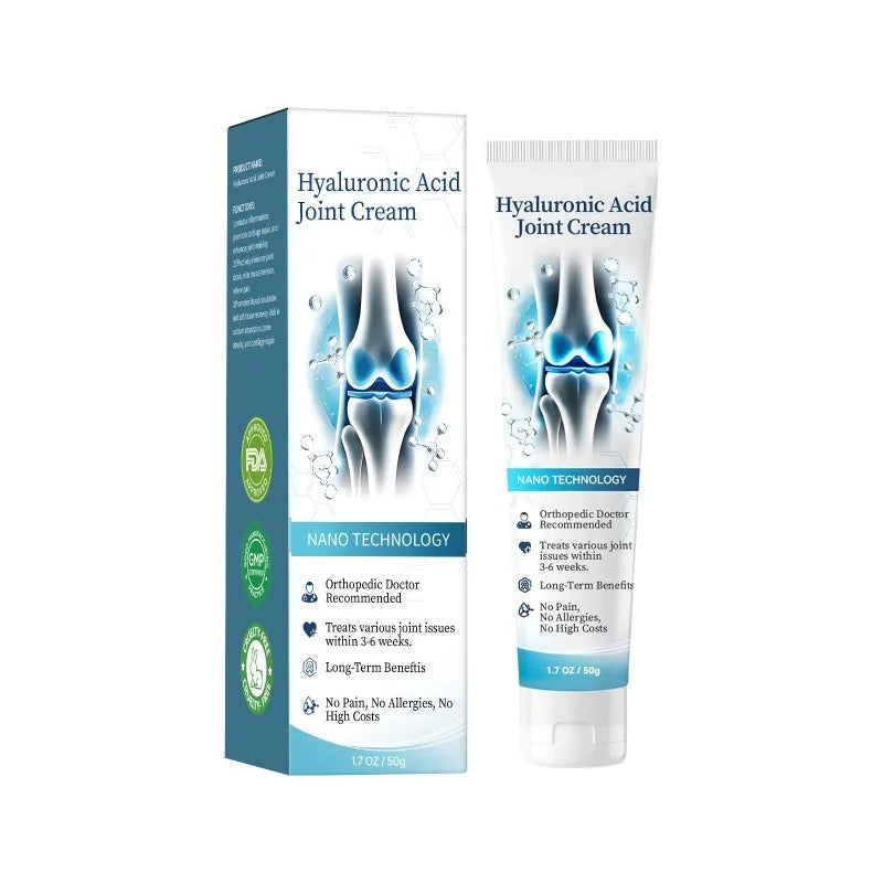 50g Joint Care Gel with Hyaluronic Acid Relieves Knee Lumbar Shoulder Neck Pain Soothes Muscles Reduces Stiffness Joint Cream