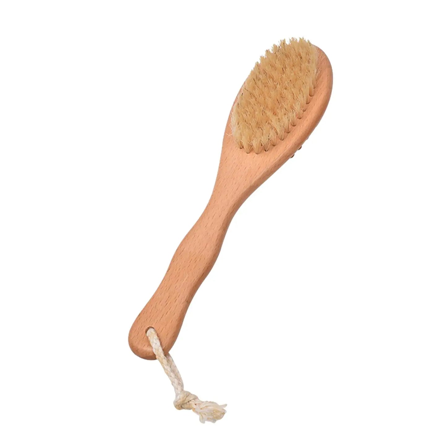 Dry Bath Body Brush Back Scrubber 2 in 1 Wooden Shower Brush