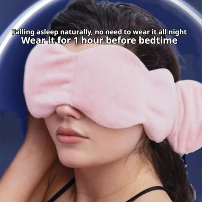 Refrigerable Weighted Sleep Mask Cold Therapy Comfort Plush Eye Mask Light Blocking for Natural Sleep Stress Relief Bedtime Use