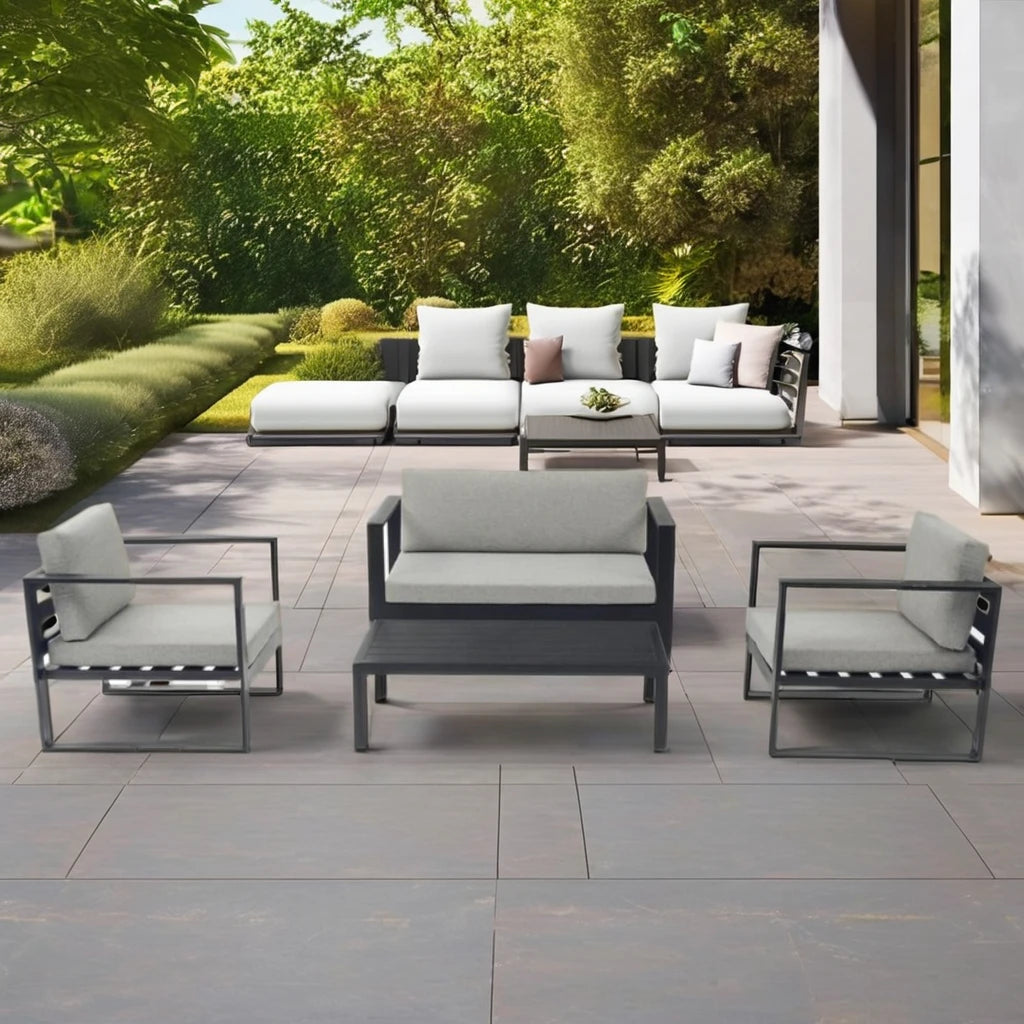 Best Price  Aluminum  Patio Sofa  Garden Sofa Outdoor Sofas for Hotel Courtyard