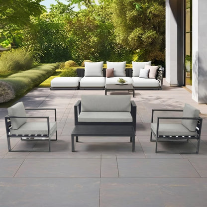 Best Price  Aluminum  Patio Sofa  Garden Sofa Outdoor Sofas for Hotel Courtyard