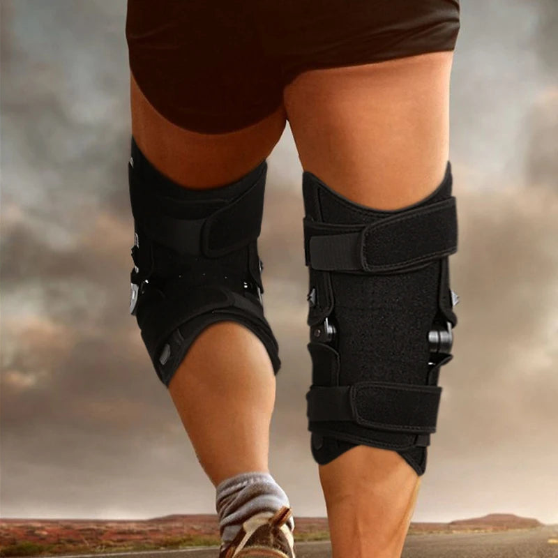 1Pcs Adjustable Exoskeleton Walking Aid Gear for Elderly Knee Rehabilitation Protective Leg Joint Training Knee Brace