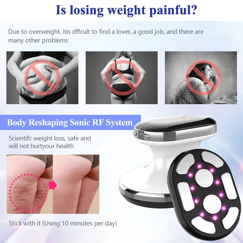 Slimming Massager Whole Body EMS Fat Burner Infrared Shaper Cavitation Therapy Weight Loss Beauty Instrument Tool