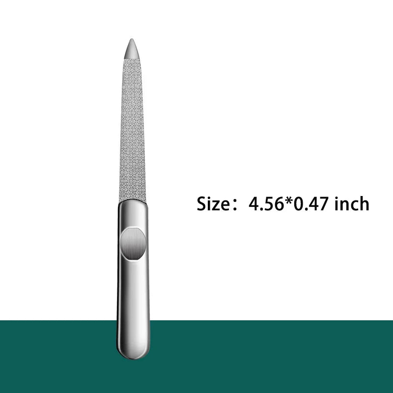 Nail File Stainless Steel Professional Exfoliating Double Sides Sandpaper For Professional Finger Toe Nail Care Tools nail art