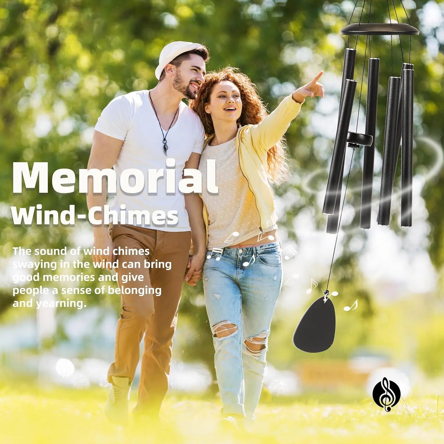 26 Inch Outdoor Wind Chimes Create an Atmosphere for Outdoor Decoration of Farmhouses Terraces Gardens Front Porch and Balconies