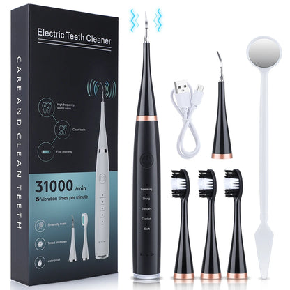 Electric Sonic Dental Calculus Scaler 5 Modes Oral Teeth Tartar Remover Plaque Stains Removal Teeth Cleaner Teeth Whitening Care