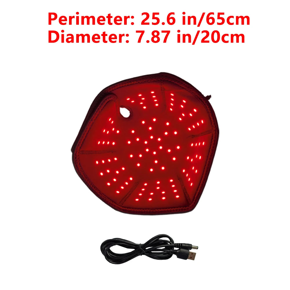 Red Light Therapy Hat 660&850nm Near Infrared LED Treatment Helmet for Hair Growth Cap Prevant Loss Head Relaxation Relief Scalp