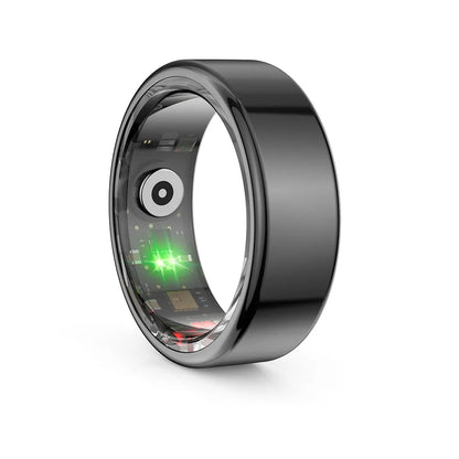 Sleep/Step Tracker Smart Health Rings IP68 Waterproof Steel Shell Intelligent Sleep Tracker Multi-sport Modes Wearable