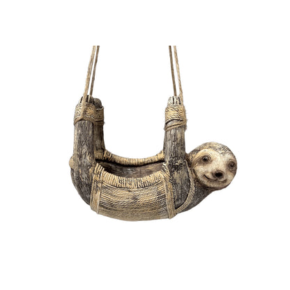 Sloth Bird Feeder Outdoor Hanging Bird Feeder Pendant Decoration Bird Bathtub Garden Courtyard Decoration Current Feeder