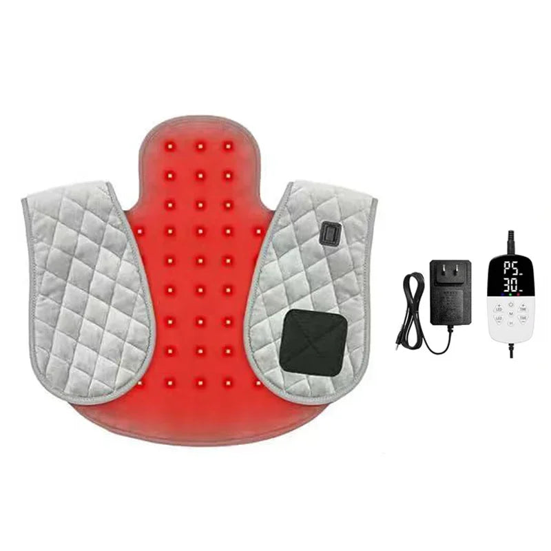 Red Light Therapy Belt LED for Shoulder, Back & Knee Pain Relief - Heating Pad with Red Light Therapy for Muscle Recovery - Cros