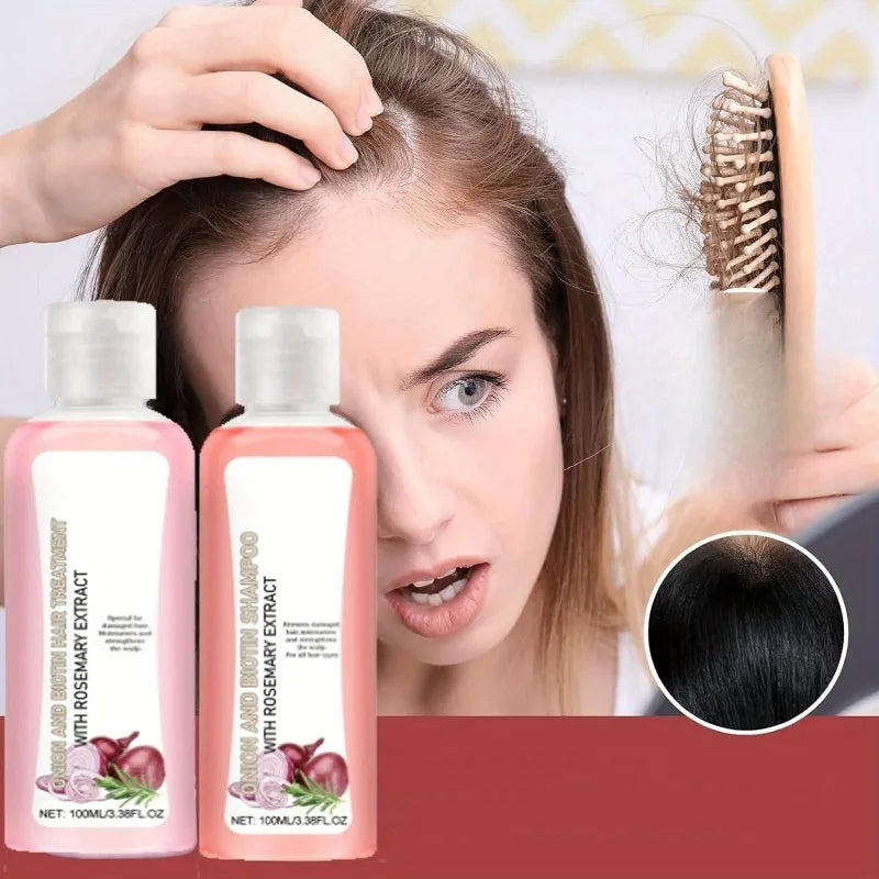 Onion Biotin and Rosemary Shampoo and Conditioner Set