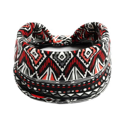 Boho Headbands Wide Knot Hair Scarf Floral Print Hairband Stretch Turban Headwrap Cotton Head Band Fashion Accessories for Women