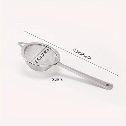 New Stainless Steel Matcha Sifter Easy to Clean Very Fine Mesh Tea Strainer Small Rust-Proof Cocktail Sieve for Kitchen