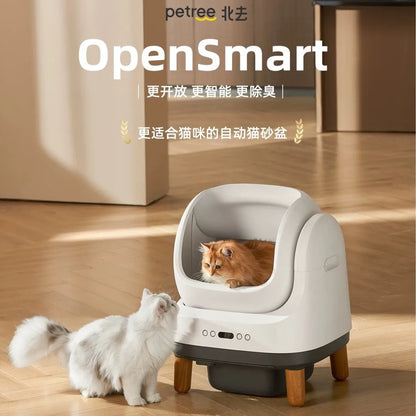 Wholesale Pet Supplies - Petree OpenSmart Self-Cleaning Cat Litter Box With Odor Control, Automatic Litter Cleaning