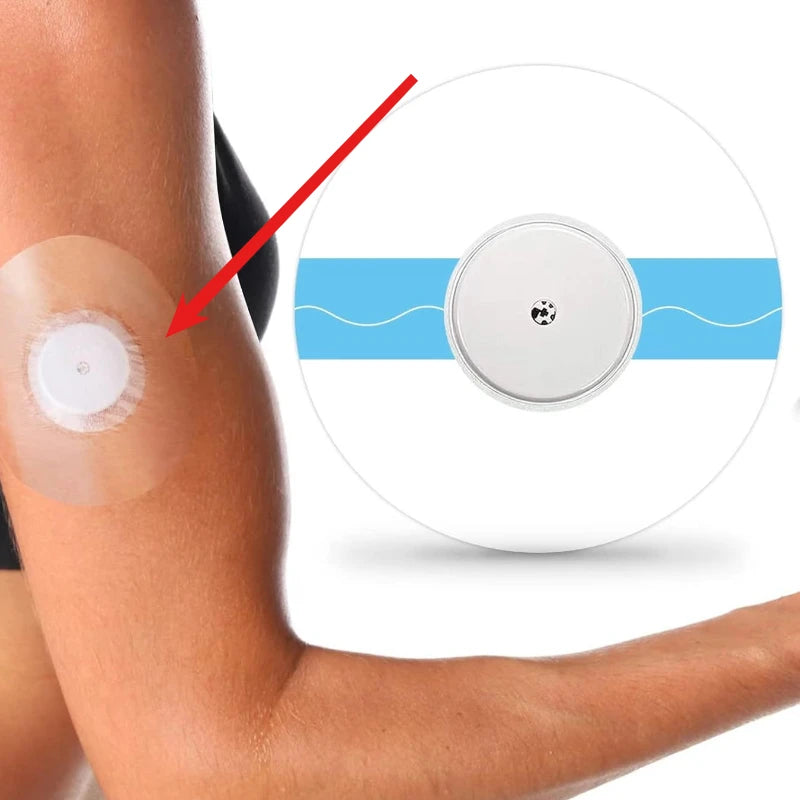 PU blood glucose sensor fixed patch Non marking sports anti slip adhesive patch transparent invisible waterproof
