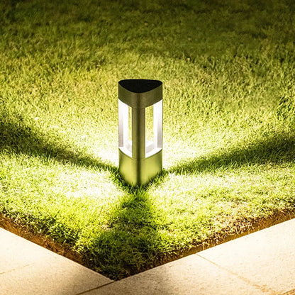 Outdoor LED Bollard Landscape Light Black Garden Pathway Lighting Fixtures Floor Lawn Lamp for Pillar Driveway Patio Yard Decora