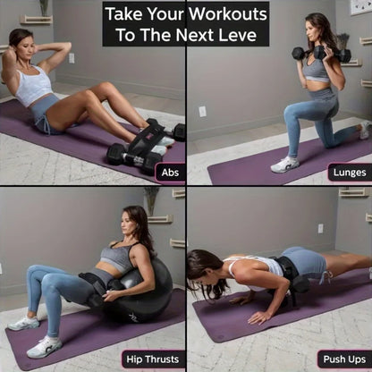 Dumbbell Exercise Belt Hip Thrust Weight-Bearing For Effective Glute Bridge Workout Waist Weight Training Kettlebells
