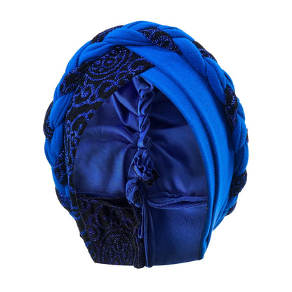 2024 Head Scarf for Muslim Women Turban Cap Ladies Islamic Print Bonnet Hat Braid Headband Turbante Mujer Beanies Hats