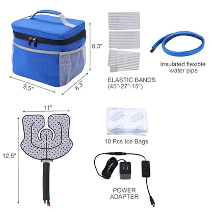 TRBS 1 Set Cold Therapy System Ice Machine System for ACL Knee Surgery Recovery - Quiet Pump, Flexible Kit, Portable