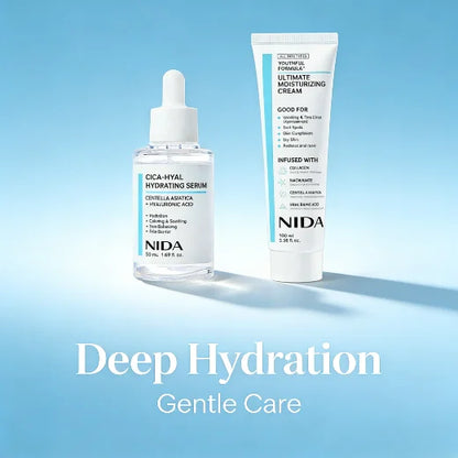 NIDA Deep Moisturizing Repair Cream Natural Plant Extract Activate Skin Absorbable Daily Care Long Last Nourish Skin Repair