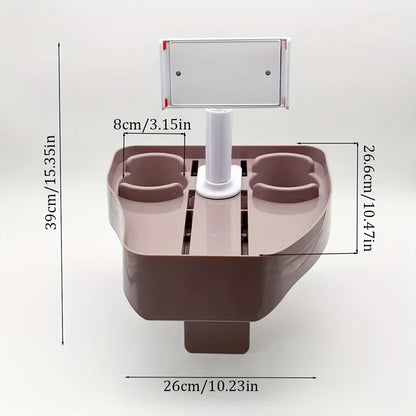 3-in-1 Adjustable Hot Tub Tray Table Pool Cup Holder Phone Holder Attachable for Spa Wall Bathtub for Drinks Beverages Outdoor