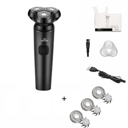 Electric Razor Electric Shaver Rechargeable Shaving Machine Cleaning Beard Razor for Men Wet and Dry Waterproof Washable ZN1159