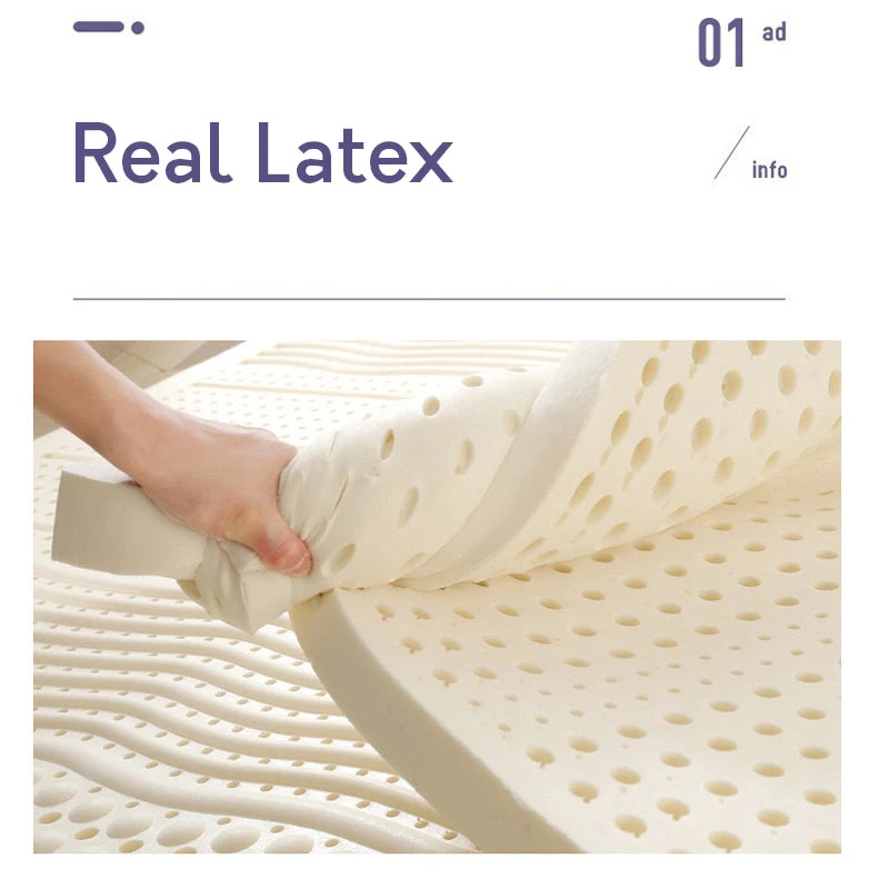 Thailand 100% Natural latex Mattress natural latex liquid mattress home single double mats with cover King Queen Twin Full Size