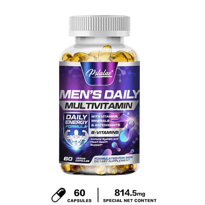 Men's Multivitamin Supplement-Daily Multivitamins and Nutrients To Support A Healthy,Active Lifestyle,Energy,Heart,Brain Health