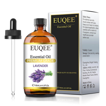 EUQEE 118ml (4 fl. oz) Pure Essential Oil-Sweet Orange Bergamot Cinnamon Lavender Tea tree Premium Aromatherapy Oil for Diffuser