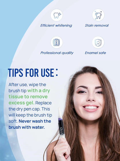 Purple Instant Teeth Whitening Pen Tartar Toothpaste Cleaning Tooth Stain No Sensitivity for a Brighter Whiter Smile Decay Care