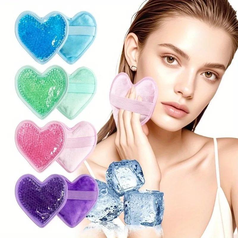 Heart Shaped Ice Pack Hot & Cold Therapy - Reusable Gel Pack for Pain Relief, Swelling, First Aid, Muscle Soreness