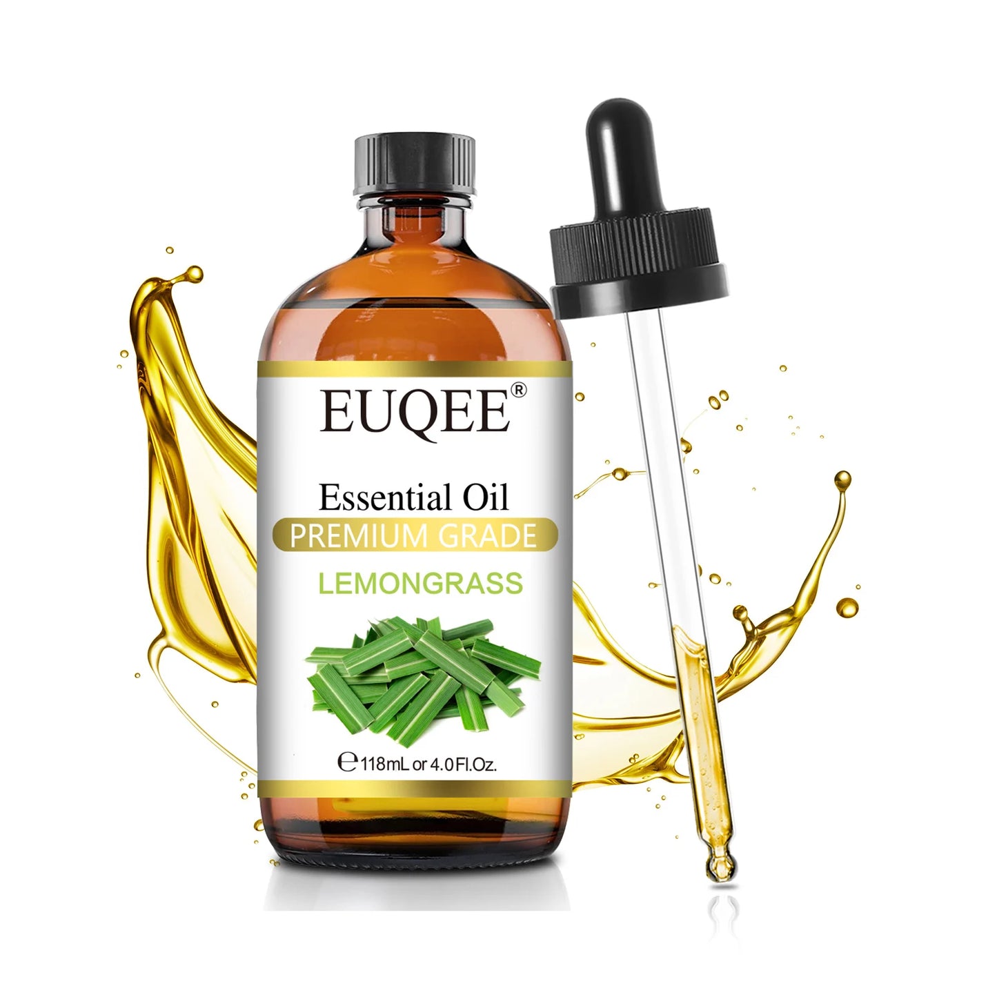 EUQEE 118ml (4 fl. oz) Pure Essential Oil-Sweet Orange Bergamot Cinnamon Lavender Tea tree Premium Aromatherapy Oil for Diffuser