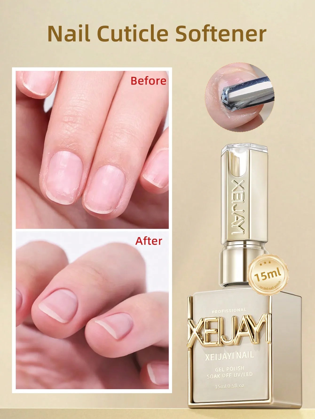 1pc Nail cuticle softener Plant Nails Nourishing Treatments For Cuticle Moisturizing Anti-barb Nail Edge Finger Nail Care Tool
