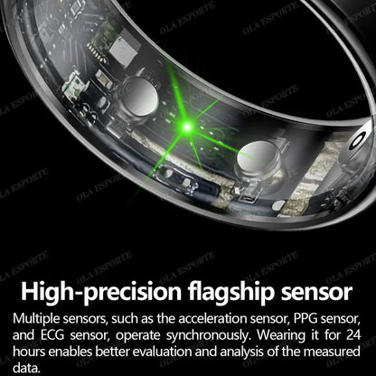 2025 New Smart Ring ECG/Blood Pressure Health and Sleep Monitor Multiple Sport Mode 5ATM Fitness Tracker For Men Women Smartring