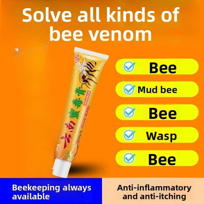 Bee Sting Relief Cream Fast Itching Pain Swelling Treatment Strong Antidote for Beekeepers