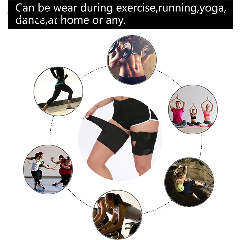Vensslim Fat Burn Thigh Trimmer Wrap Women Thermo Neoprene Weight Loss Corset 2 Pieces Leggings Shapers Slim Sweat Sauna Belt