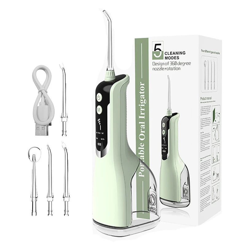 Xiaomi Water Flosser 5 Modes Irrigador Dental Water Tank Oral Irrigator Dental Flusher Usb Rechargeable Portable Teeth Cleaning