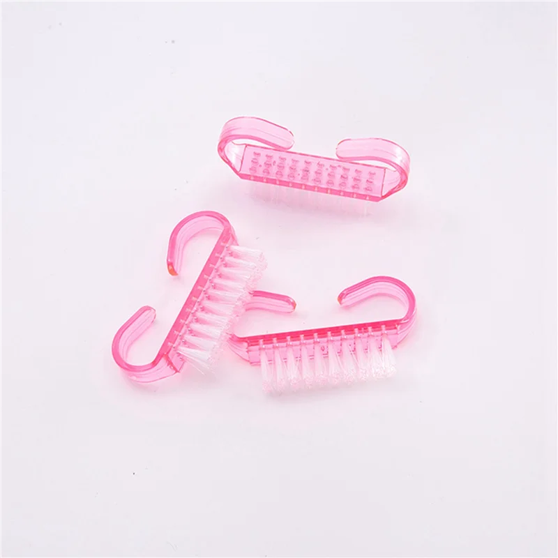 AA20-20Pcs Nail Cleaning Brushes Multicolor Hand Fingernail Brush Cleaner Scrubbing Kit Pedicure For Toes And Nails Manicure