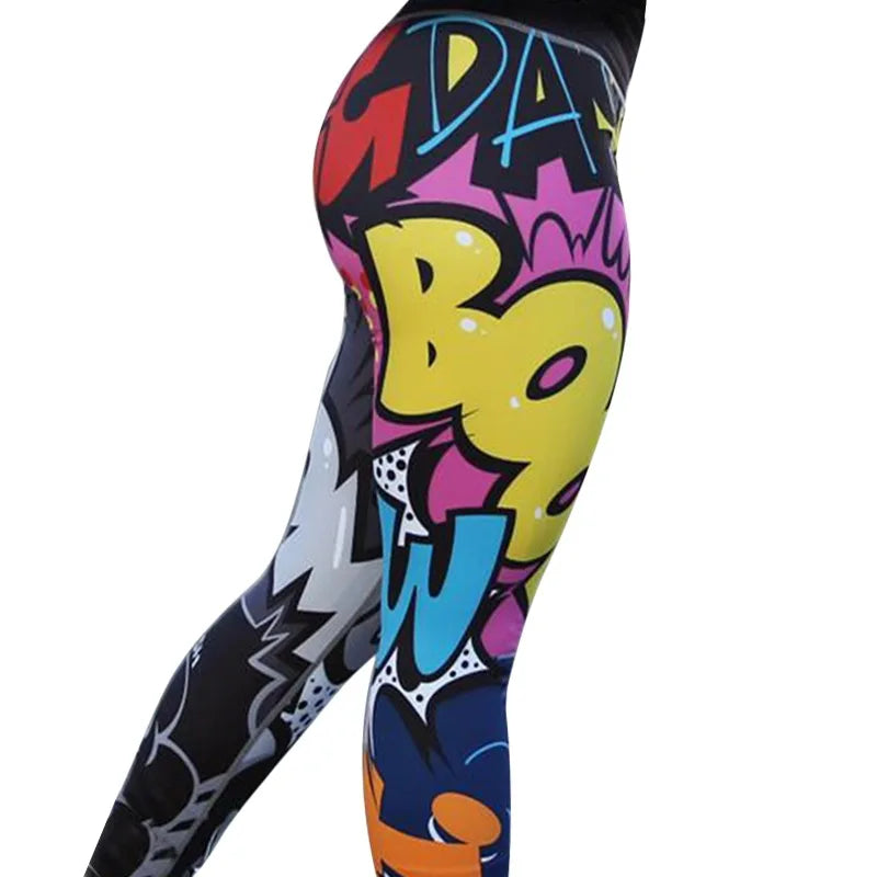 Unique Print Fitness Workout Sports Running Leggings