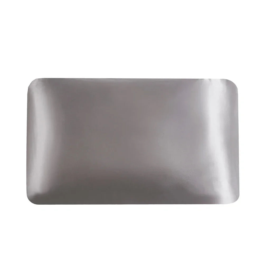 2pc Elastic band Pillow case 100% Satin pillowcase solid color pillow cases pillow cover for bed