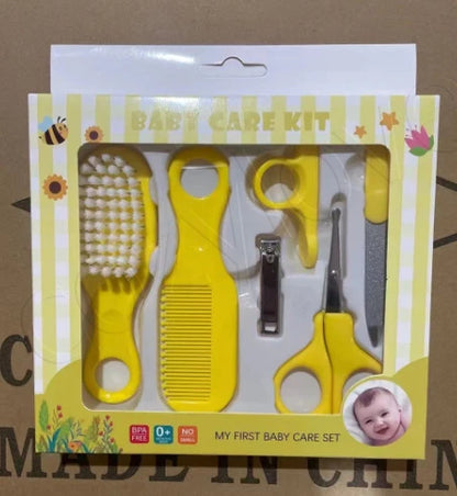 Baby Nail Care & Grooming Set with Clipper, Scissors, Brush, Comb for Newborns,Nail Trimmer Kit Healthcare Tools
