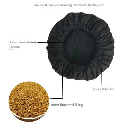 Flaxseed Care Cap Microwave Heating Steaming Cap Hair Care Baked Oil Cap Heating