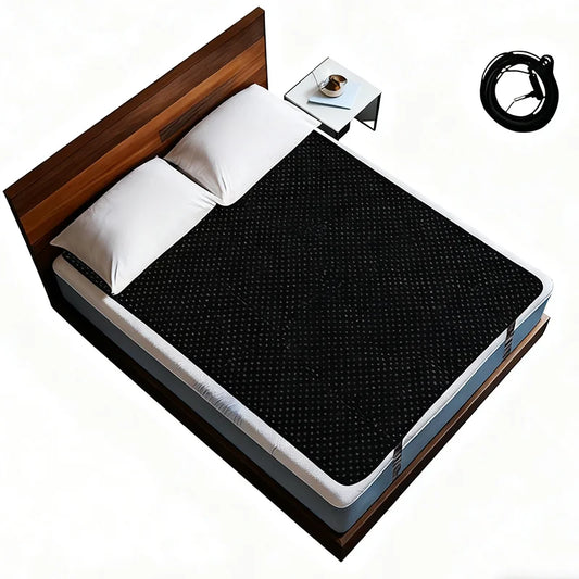 Earthing Grounding Mat Mattress for Sleeping 137x198cm Pad with Grounding Cord Better Sleep Pain Relief Stress Relief Body