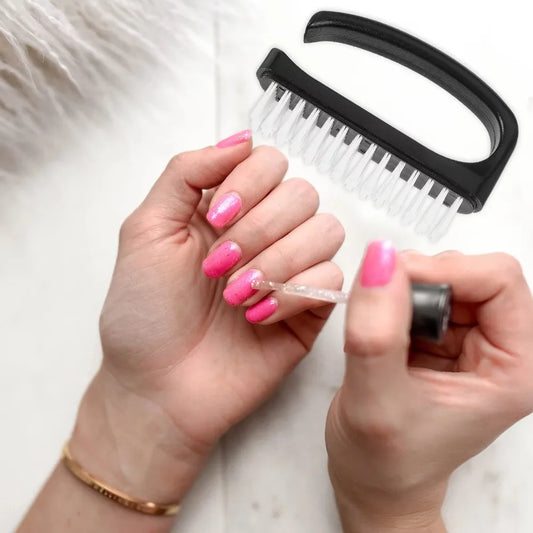Nail Care Nail Brush Dust Solid Color Cleaning Brush Multi-function Fingernails Tools Manicure Nail Cleaning Brush