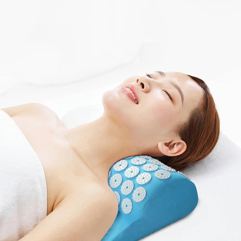 Home Acupressure Pillow Soft Comfort Neck Pain Back Pain DeeRelaxation Spiked Stress Relief   Massage Pillow for family Office
